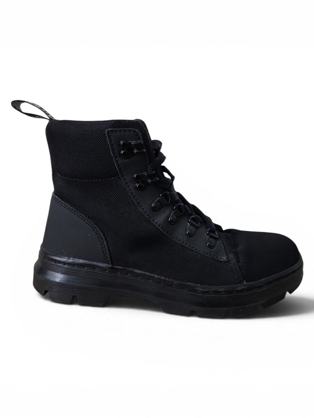 Dr. Martens Black Canvas Lace-Up Utility Boots - Picture 3 of 7
